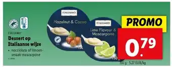 Lidl Dessert op Italiaanse wijze aanbieding