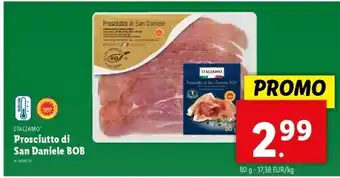 Lidl Prosciutto di San Daniele BOB aanbieding