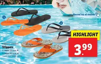 Lidl Slippers aanbieding