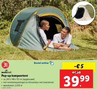 Lidl Pop-up kampeertent aanbieding