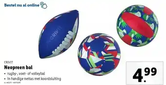 Lidl Neopreen bal aanbieding