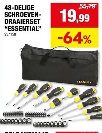 Hubo 48-DELIGE SCHROEVENDRAAIERSET “ESSENTIAL” aanbieding