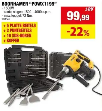 Hubo BOORHAMER “POWX1199” aanbieding