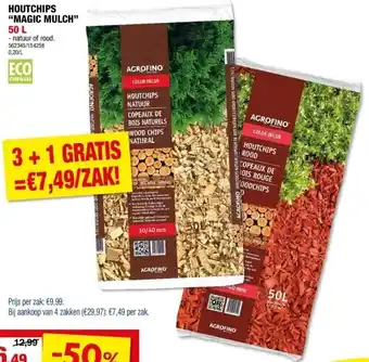 Hubo HOUTCHIPS “MAGIC MULCH” 50 L aanbieding