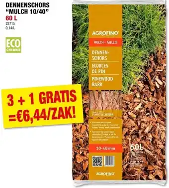 Hubo DENNENSCHORS “MULCH 10/40” 60 L aanbieding