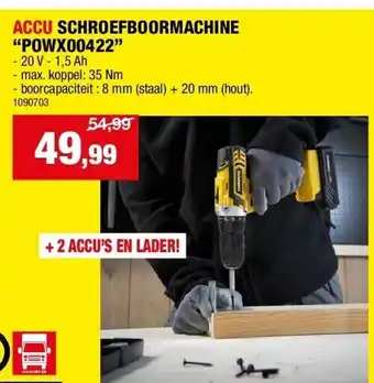 Hubo ACCU SCHROEFBOORMACHINE “POWX00422” aanbieding