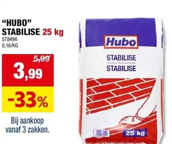 Hubo “HUBO” STABILISE 25 kg aanbieding