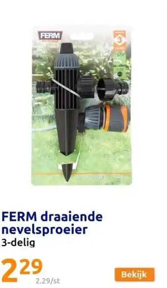Action FERM draaiende nevelsproeier aanbieding