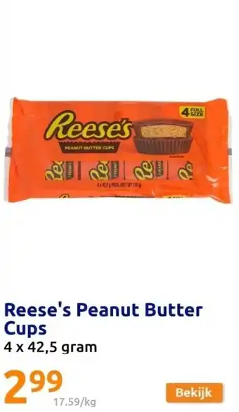 Action Reese's Peanut Butter Cups aanbieding