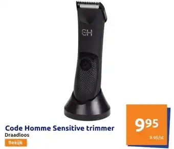 Action Code Homme Sensitive trimmer aanbieding