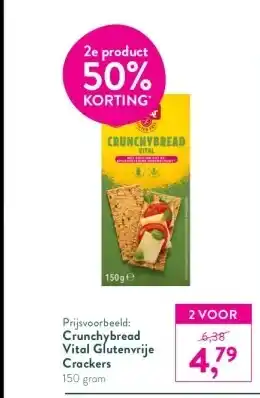 Prijsvoorbeeld: Crunchybread Vital Glutenvrije Crackers 150 gram