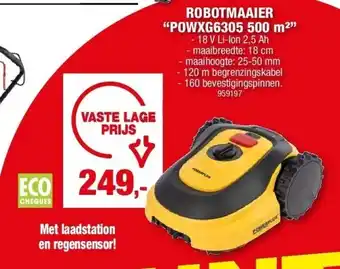 Hubo ROBOTMAAIER “POWXG6305 500 m²” aanbieding