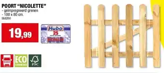 Hubo POORT “NICOLETTE” aanbieding