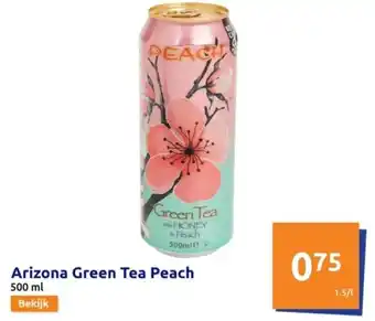 Action Arizona Green Tea Peach aanbieding
