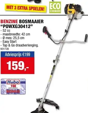 Hubo BENZINE BOSMAAIER “POWXG30412” aanbieding