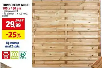 Hubo TUINSCHERM MULTI 180 x 180 cm aanbieding
