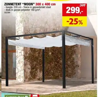 Hubo ZONNETENT “MOON” 300 x 400 cm aanbieding