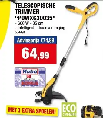 Hubo TELESCOPISCHE TRIMMER “POWXG30035” aanbieding