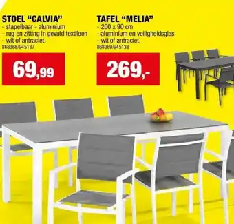 Hubo TAFEL “MELIA” aanbieding