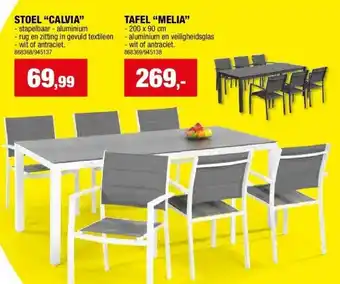 Hubo STOEL “CALVIA” aanbieding