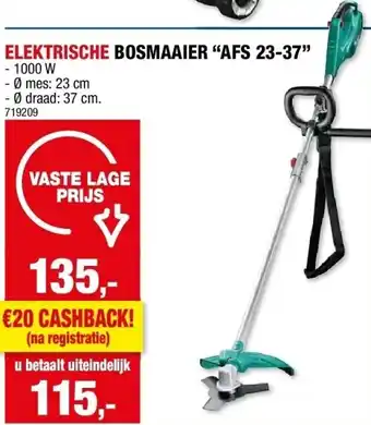 Hubo ELEKTRISCHE BOSMAAIER “AFS 23-37” aanbieding