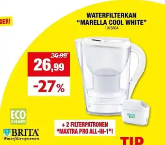 Hubo WATERFILTERKAN “MARELLA COOL WHITE” aanbieding