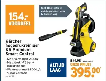 GAMMA Kärcher hogedrukreiniger K5 Premium Smart Control aanbieding