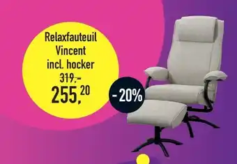 Leen Bakker Relaxfauteuil Vincent incl. hocker aanbieding