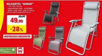 Hubo RELAXZETEL “SUNDAY” aanbieding