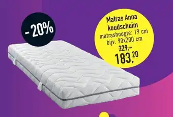 Leen Bakker Matras Anna koudschuim aanbieding