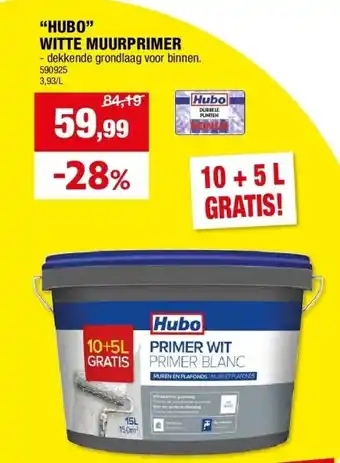 Hubo “HUBO” WITTE MUURPRIMER aanbieding