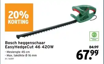 GAMMA Bosch heggenschaar EasyHedgeCut 46 420W aanbieding