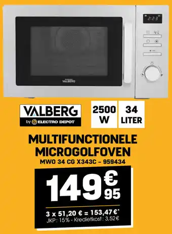Electro Depot VALBERG MULTIFUNCTIONELE MICROGOLFOVEN aanbieding