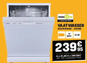 Electro Depot VAATWASSER aanbieding