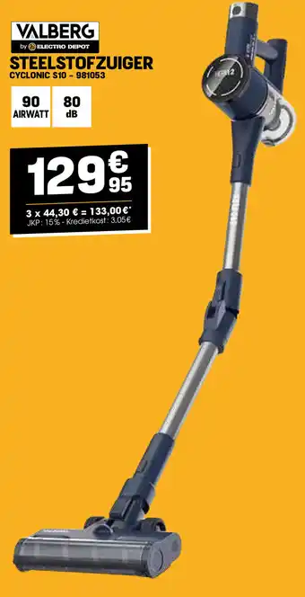 Electro Depot VALBERG STEELSTOFZUIGER aanbieding