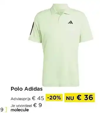 Molecule Polo Adidas aanbieding