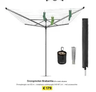 Molecule Droogmolen Brabantia aanbieding