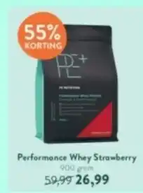Holland & Barrett Performance Whey Strawberry 900 gram aanbieding
