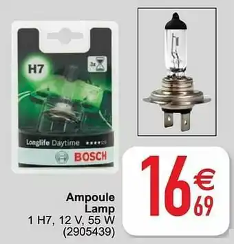 Cora Ampoule lamp 1 h7, 12 v aanbieding