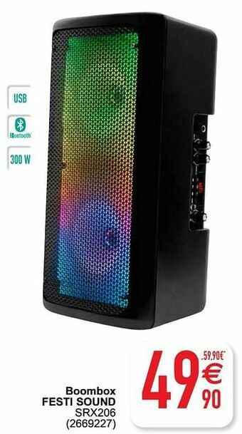 Cora Boombox festi sound srx206 aanbieding