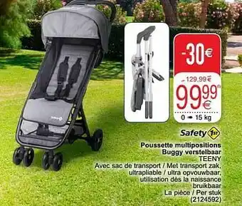 Cora Poussette multipositions buggy verstelbaar teeny aanbieding