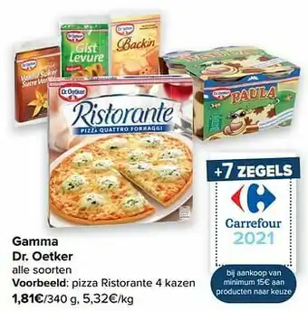 Carrefour Pizza ristorante aanbieding