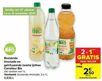 Carrefour Bruisende limonade aanbieding