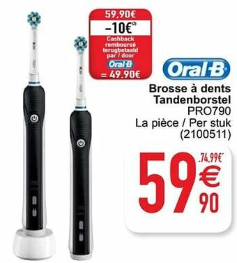 Cora Oral-b brosse à dents tandenborstel pro790 aanbieding