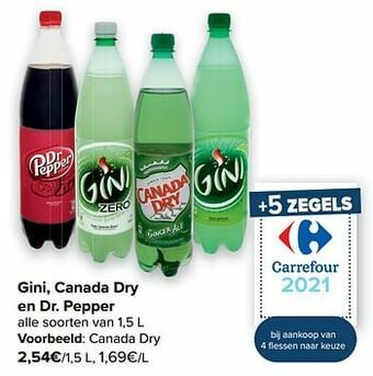 Carrefour Canada dry aanbieding