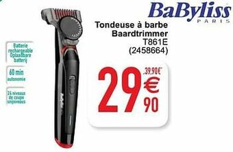 Cora Babyliss tondeuse à barbe baardtrimmer t861e aanbieding