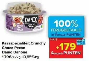 Carrefour Kaasspecialiteit crunchy choco pecan danio danone aanbieding