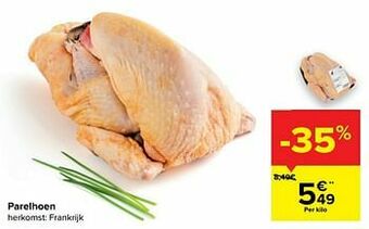 Carrefour Parelhoen aanbieding