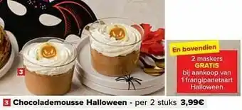 Carrefour Chocolademousse halloween aanbieding