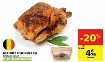 Carrefour Gebraden of gekruide kip aanbieding